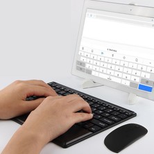 Microcase iPad Pro 12.9 2020 Bluetooth Touchpad Klavye 28 cm (Tr Sticker) + Mouse + Stand - AL2757