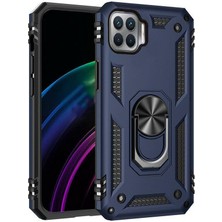 Smody Oppo Reno 4 Lite Kılıf Vega Yüzüklü Standlı Silikon