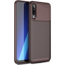 Smody Samsung Galaxy A70 Kılıf Silikon Negro Karbon Darbe Emici + Kırılmayan Nano Cam