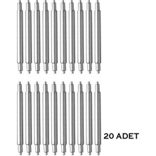 Saatse 18-24MM Universal Evrensel Çelik Saat Pimi Yaylı Susta 20 Adet