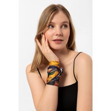 Saria Moda Yaprak Desen Fular Bandana