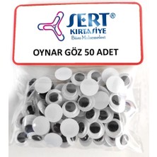 Sert Kırtasiye Oynar Göz 10 mm 50'li Paket