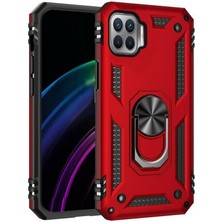 Smody Oppo Reno 4 Lite Kılıf Vega Yüzüklü Standlı Silikon