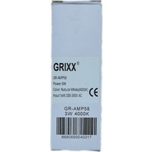 Grixx 3W 240V 4000K E27 LED Buji Ampul