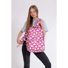 Kaukko Nature Pembe Penguen Ilk ve Ortaokul Sırt Çantası