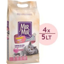 Mır mır Topaklanan Ince Kedi Kumu 4 x 5 Lt