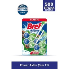 Bref Power Aktiv Katı Tuvalet Bloğu 5 Adet Çam İkili (5'li Set)