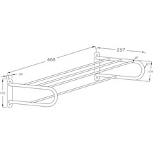 Ardini Kitaro 50 cm Raf Havluluk