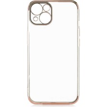 ZORE Apple iPhone 13 Kılıf Ince Köşeleri Renkli Şeffaf Silikon