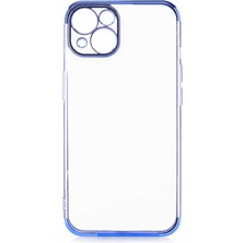 ZORE Apple iPhone 13 Kılıf Ince Köşeleri Renkli Şeffaf Silikon