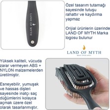 Land Of Myth - LOM1271 Üç Boyutlu Esnek Saç Açma ve Tarama Fırçası, Flexible Pro Brush (Siyah)