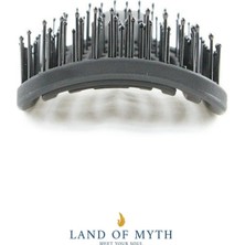 Land Of Myth - LOM1271 Üç Boyutlu Esnek Saç Açma ve Tarama Fırçası, Flexible Pro Brush (Siyah)