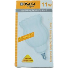Osaka 11W 220-240V 460LM 4000K E14 Çiçek Kafa Tasarruflu Ampul