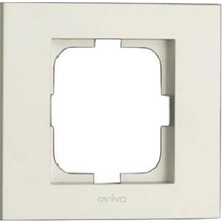 ovivo Beyaz Grano Tekli Çerçeve