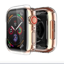 Mfa Apple Watch Şeffaf Silikon Kılıf 44 mm Tam Koruma Watch 4 5 6 Se Uyumlu 44 mm