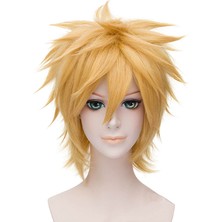 Janae Naruto Uzumaki Cosplay Peruk 30CM - Sarı (Yurt Dışından)