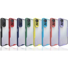 Case 4U Xiaomi Redmi Note 11 Kılıf Kamera Korumalı Ultra Ince Buzlu Mat Renkli Parfe Silikon Kapak Mor