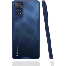 Case 4U Xiaomi Redmi Note 11 Pro 5g Kılıf Kamera Korumalı Ultra Ince Buzlu Mat Renkli Parfe Silikon Kapak Lacivert