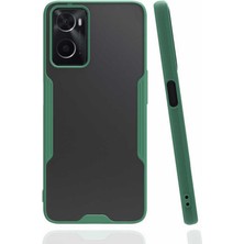 Case 4U Oppo A36 Kılıf Kamera Korumalı Ultra Ince Buzlu Mat Renkli Parfe Silikon Kapak Koyu Yeşil