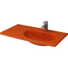 Bocchi Taormina Arch Etajerli Lavabo 86 cm Parlak Turuncu 1020-012-0126