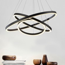 Triolux TRA30043 Eco Ø80 cm LED Avize Sarkıt 3cırkel - Işık Rengi 3000K Sıcak Beyaz