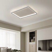 Triolux LED Avize Plafonyer Basıs TRA54113 60*40cm - Boya Rengi:Siyah - Işık Rengi:3000K Sıcak Beyaz