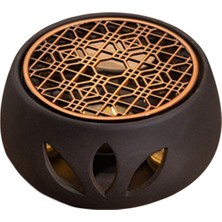 Prettiya Teapot Tealight Tepsi Çay Sıcak Cam / Porselen / Metal Çaydan Metal Isıtıcı Plaka D (Yurt Dışından)