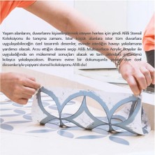 Filli Boya Afilli Stencil A1-1105 Diş Budak Yaprağı 30X30
