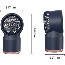 Sunsky Sprey LED Dijital Ekran Fanı USB Doğrudan Fiş Beyaz (Yurt Dışından)