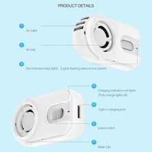 Sunsky Filtrelenmiş Şarj Edilebilir Maske Fan Beyaz (Yurt Dışından)