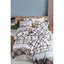 İyi Geceler İstanbul Cotton Life Tek Kişilik Nevresim Takımı - Nero Kahve