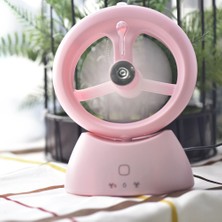 Sunsky Mini USB Şarj Edilebilir Masaüstü Sprey Fan Buzlu Pembe (Yurt Dışından)