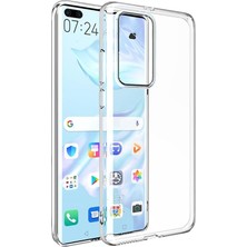 Kılıfist Huawei P40 Pro Kılıf Crystal Clear Liquid Soft Transparent Şeffaf Ince Silikon