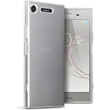 Kılıfist Sony Xperia Xz1 Kılıf Crystal Clear Liquid Soft Transparent Şeffaf Ince Silikon