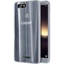 Kılıfist Casper Via M4 Kılıf Clear Soft Transparent Şeffaf Ince Silikon + Ekran Koruyucu