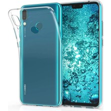 Kılıfist Huawei Y9 2019 Kılıf Clear Soft Transparent Şeffaf Ince Silikon + Ekran Koruyucu