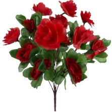 Nettenevime Yapay Çiçek Kırmızı Açelya Demeti 7 Dallı 33*20CM