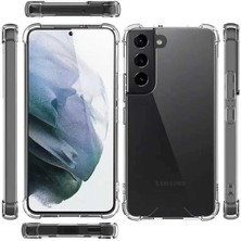 CoverZone Galaxy S22 Plus ile Uyumlu Kılıf Clear Anti-Shock Sert Arka Kapak Şeffaf