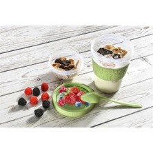 Pazariz Rennway Meyve Hazneli - Kaşıklı Portatif Yoğurt Kabı