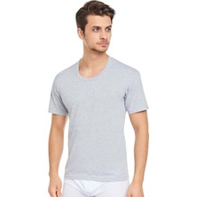 Erkek Bisiklet Yaka Penye Fanila T-Shirt