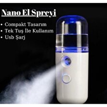 Pazariz 30ML Nano Mini El Buhar Püskürtücü Yüz Nemlendirici Buhar Makinesi