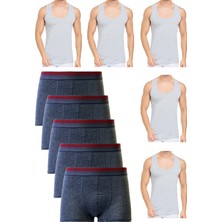 Erkek 5 Adet Boxer 5 Adet Atlet-10'lu Paket (5cenko-5cennetoğlu)