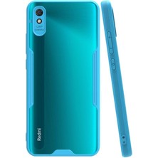 Kvy Xiaomi Redmi 9A Tam Korumalı Renkli Kenarlı Parfe Kılıf