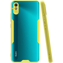 Kvy Xiaomi Redmi 9A Tam Korumalı Renkli Kenarlı Parfe Kılıf