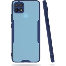 Kvy Oppo A15 Tam Korumalı Renkli Kenarlı Parfe Kılıf