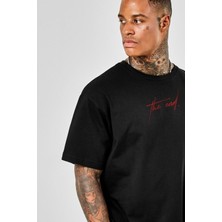 Be Original Unisex The End Oversize Siyah T-Shirt