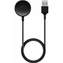 Microsonic Samsung Galaxy Watch 4 Classic 42MM Manyetik USB Şarj Kablosu Siyah