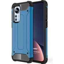 Microsonic Xiaomi Mi 12 Kılıf Rugged Armor Mavi