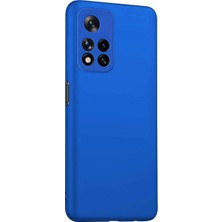 Microsonic Matte Silicone Xiaomi Redmi Note 11 Pro Plus Kılıf Mavi