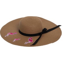 Bay Şapkacı Flamingo Hasır Kadın Şapka 7046